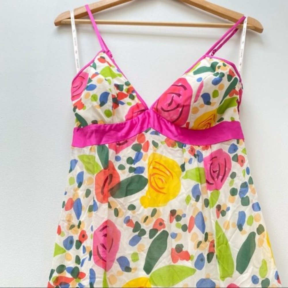 NWT Sue Wong Dress Floral Maxi Silk Women‎ Size 0 - Picture 2 of 10